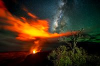 Madame Pele and the Milky Way